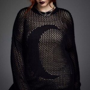 NWT! Retired! Oversized Nightfall Moon Knit Sweater